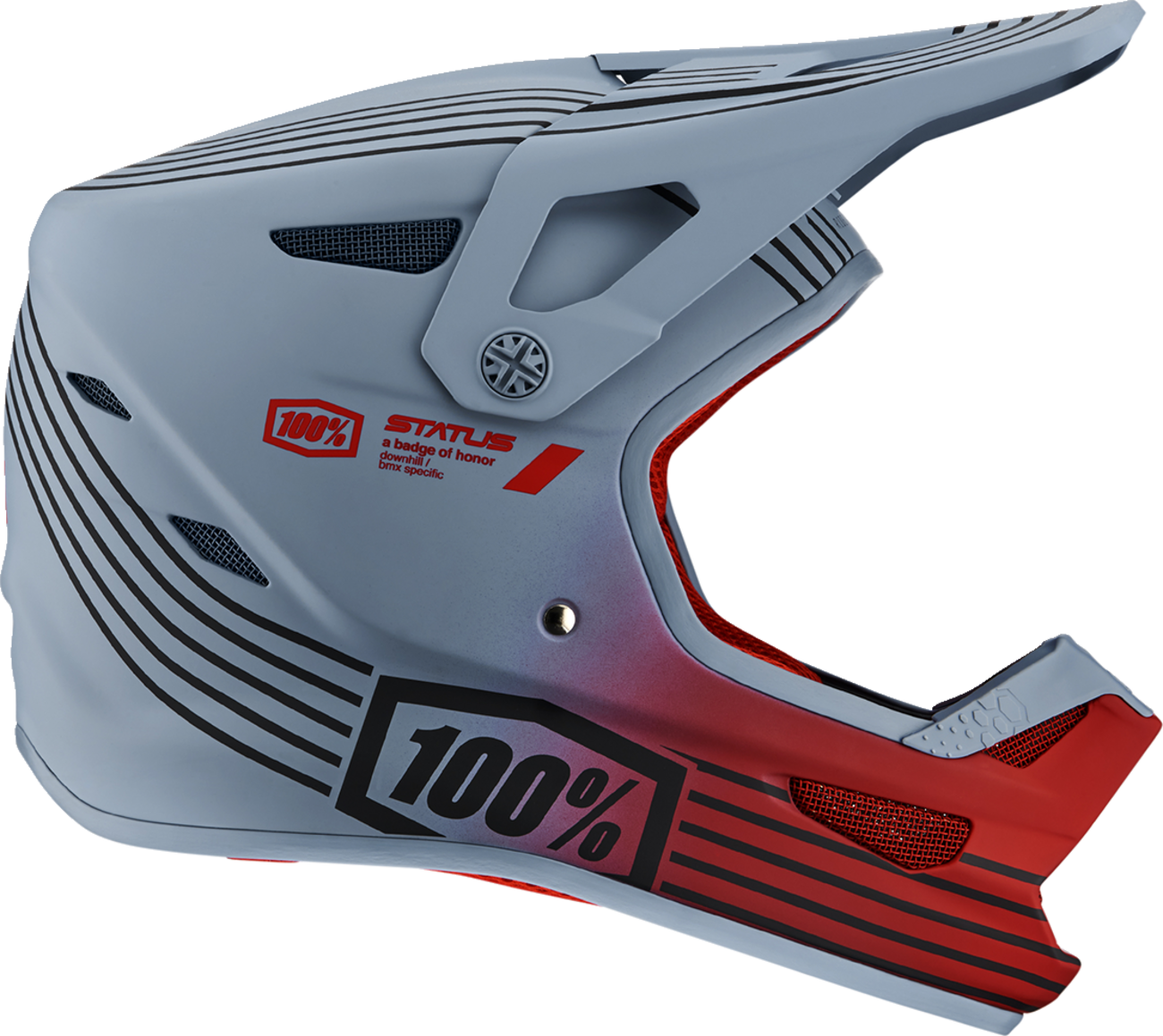 100% Status Helmet - Caltec/Gray - 2XL 80010-00012 - Howling Moto