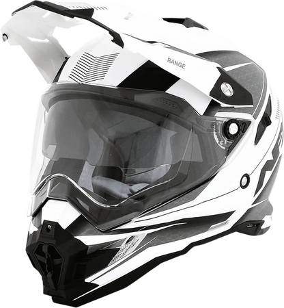 Matte white AFX FX-41 helmet in medium size, featuring a sleek aerodynamic design and ventilation vents.