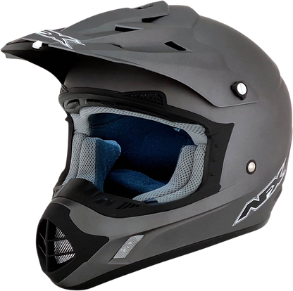 Bill's Exhausts AFX FX-17 helmet in frost gray, large size, showing the sleek motorcycle helmet design with matte finish.