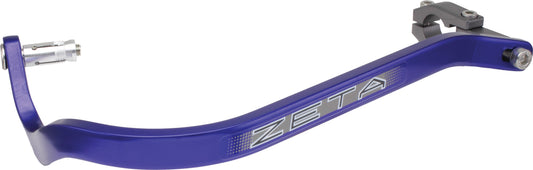 ZETA Armor Handguards Bend Blue for 7/8-inch bars, with sturdy construction and vibrant blue color, designed for motorcycle protection.