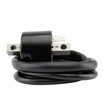 RM STATOR external ignition coil RM06158, plug-and-play replacement part, shown with wiring and coil components.
