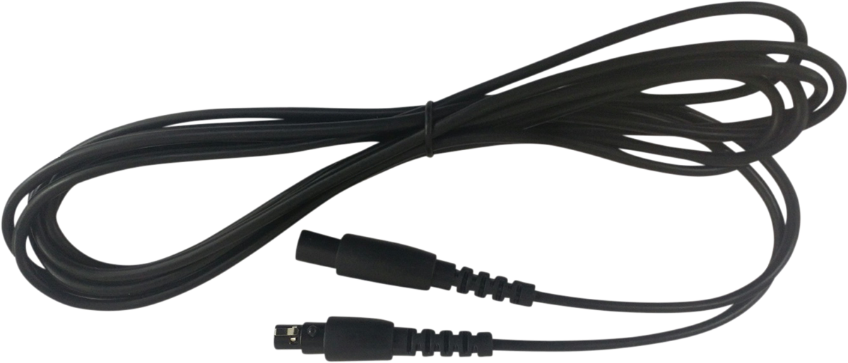 Bill's Exhausts NAVATLAS Rear Seat Headset Cable 16' engine cable, black, with connectors for automotive communication systems.