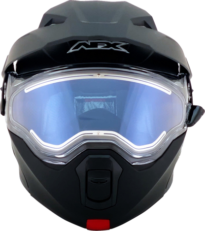 Bill's Exhausts AFX FX-111DS snow helmet in matte black, electric design, 2XL size with aerodynamic shape and secure fit.