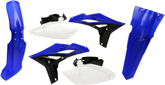 Acerbis standard replacement body kit for motorcycles, OEM 2171890145, featuring black body panels and parts for a custom fit.