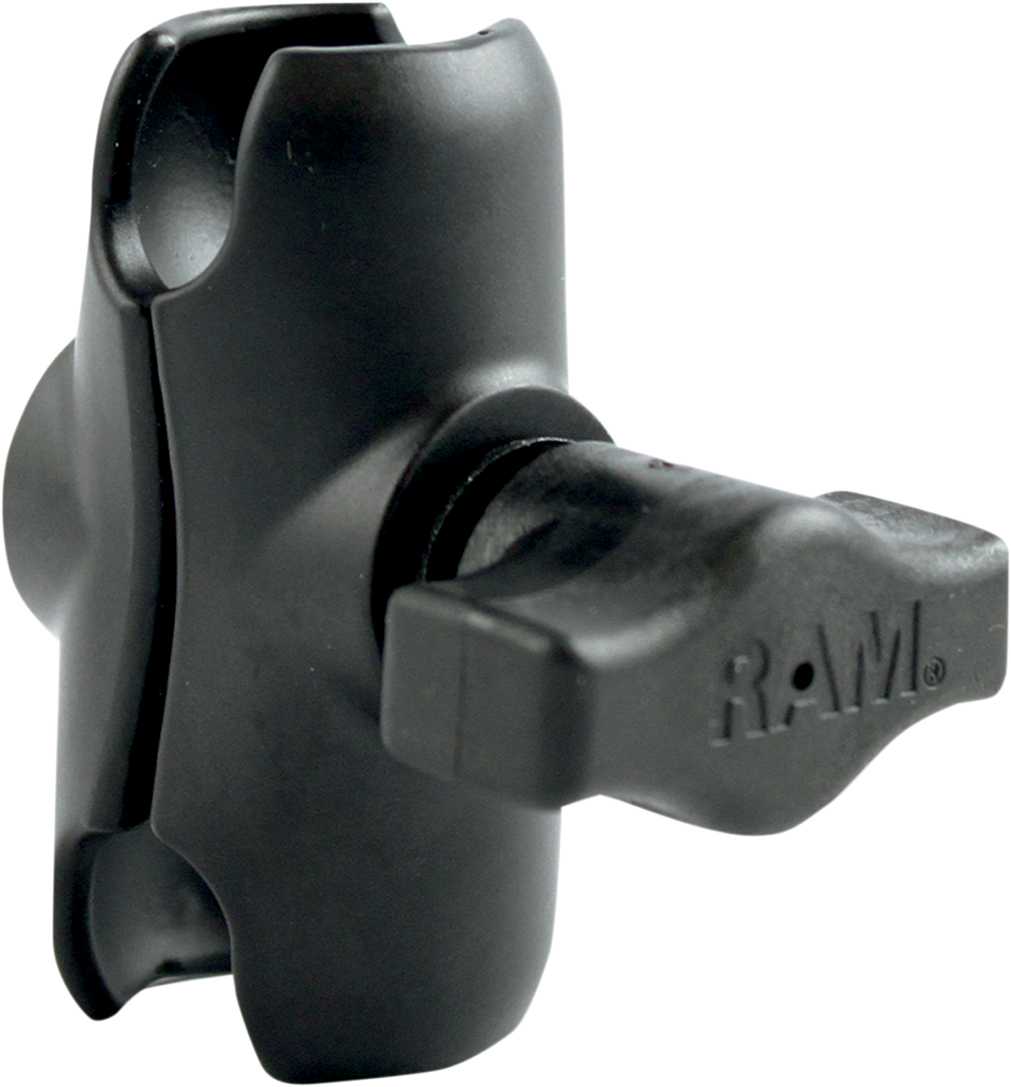 Engine RAM MOUNTS Socket Arm 2-inch short model by Bill's Exhausts, showing the sturdy metal socket arm in a close-up image.