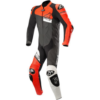 Alpinestars GP Plus Venom 1-Piece Leather Suit - Black/Red Fluorescent/White - US 48 / EU(Closeout) 58