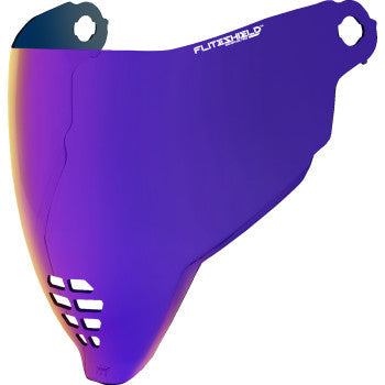 Bill's Exhausts ICON FliteShield™ Airflite shield in Blurple Purple, featuring a sleek, aerodynamic design for motorcycle protection.