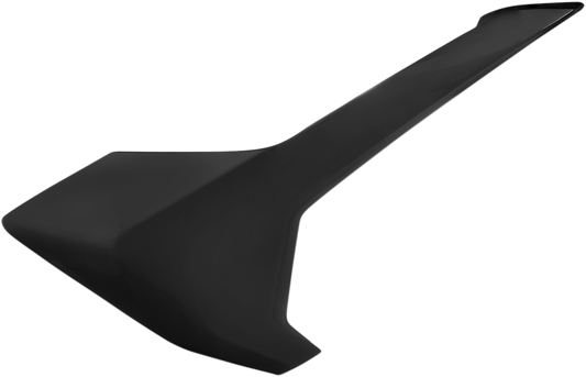 Acerbis black side panels for motorcycle body, featuring sleek black finish and textured surface, compatible with specific models.