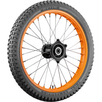 Michelin Trial Competition front motorcycle tire 2.75-21 with 45M load rating, displayed with tread detail and sidewall branding