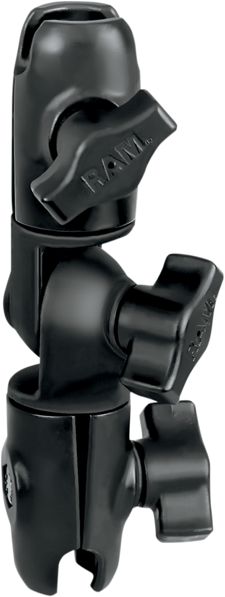 Bill's Exhausts RAM MOUNTS Socket Arm 5-inch swivel engine mount for secure device attachment, shown in the image.