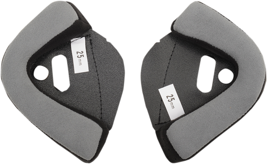 BILTWELL Bonanza Cheek Pads for helmets, 38mm, helmet parts from Bill's Exhausts, shown in image.