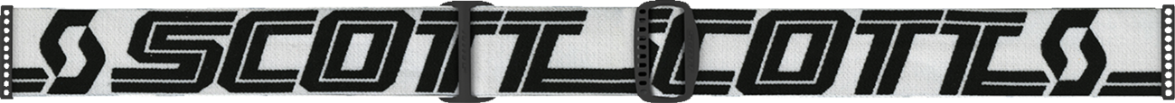 Scott Fury snow goggles in white and black with blue lenses, designed for winter sports and snowboarding.