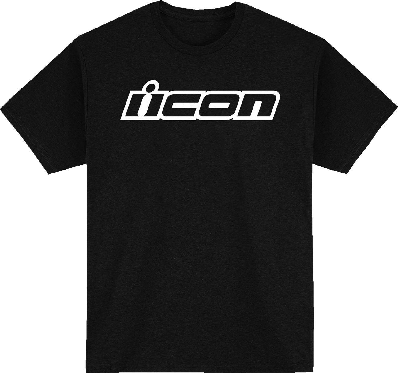 Black ICON Clasicon™ T-Shirt by Bill's Exhausts, small size, front view showing logo and classic crew neck style.