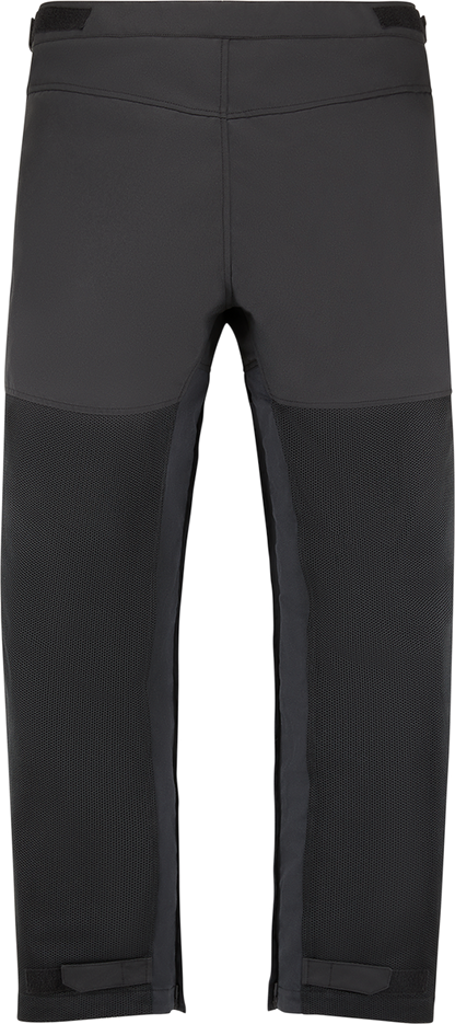 Black ICON Mesh™ AF Overpants by Bill's Exhausts, medium size, showing breathable mesh fabric and overpant design.