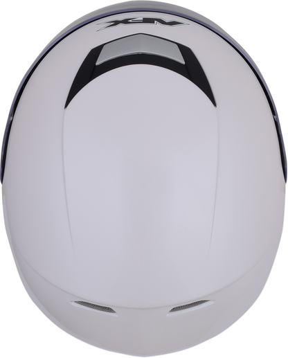 Pearl white AFX FX-99 helmet in small size, featuring sleek design and clear visor, from Bill's Exhausts.