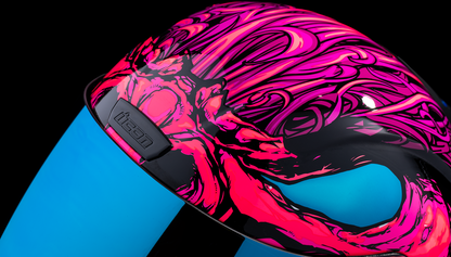 Pink ICON Airform™ helmet for men, size small, featuring MIPS® safety technology and stylish design.