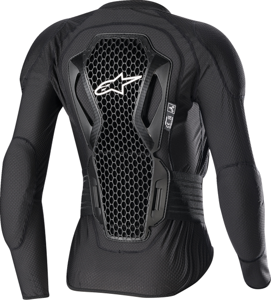 Alpinestars Stella Bionic Action V2 black and cream protective jacket, small size, designed for motorcycle safety and comfort.