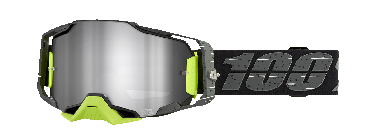 100% Armega Goggles - Antibia - Silver Flash Mirror 50005-00022 - Howling Moto
