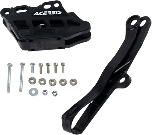 ACERBIS Chain Guide 2.0 and Slider Kit - Kawasaki - Black 2734950001 - Howling Moto