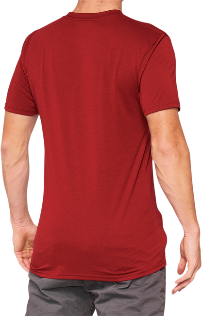 100% Searles Tech T-Shirt - Brick - Large 35027-068-12 - Howling Moto