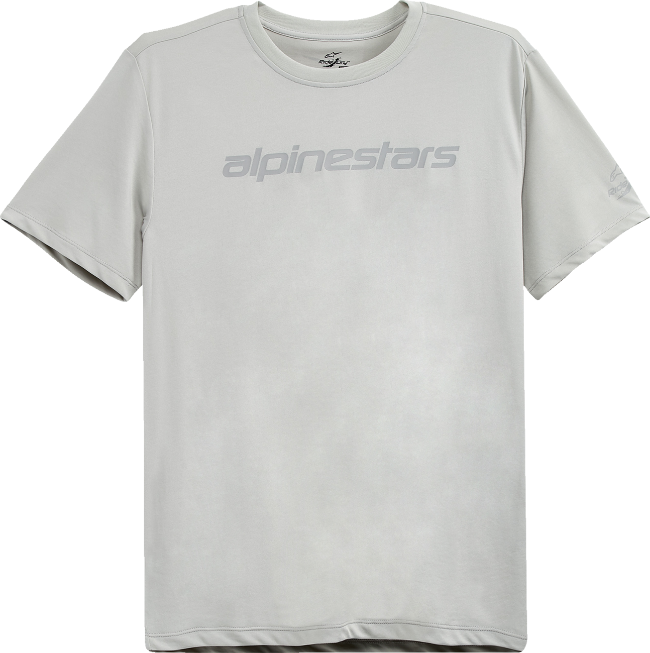 Bill's Exhausts ALPINESTARS Tech Linear Performance T-Shirt in silver, XL size, featuring sleek design and lightweight fabric.