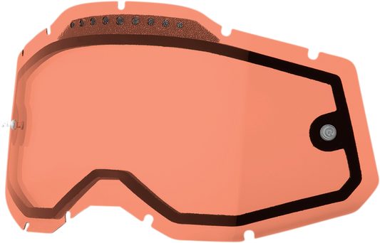 100% Accuri 2/Racecraft 2/Strata 2 Dual Lens - Vented - Rose 59082-00005 - Howling Moto