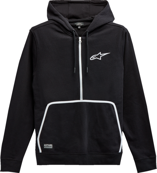 Black Bill's Exhausts Alpinstars Bound Hoodie in 2XL, showing the front view with hoodie and logo detail.