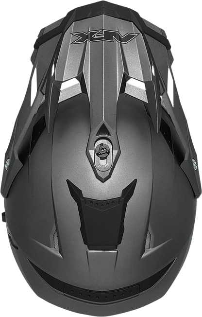 Bill's Exhausts AFX FX-41DS Frost Gray helmet in small size, featuring a sleek aerodynamic design and clear visor.