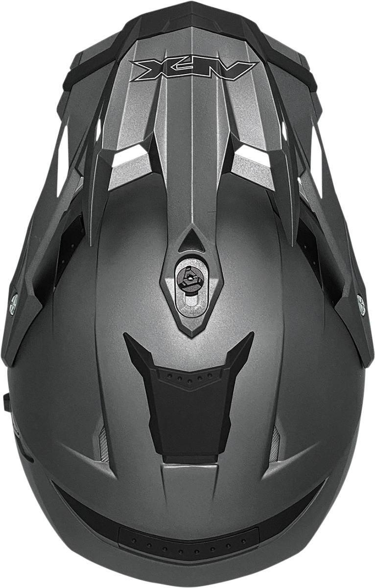 Bill's Exhausts AFX FX-41DS helmet in frost gray, large size, featuring a sleek aerodynamic design and clear visor.