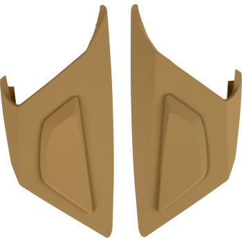 Bill's Exhausts ICON Elsinore™ Top Vents in Rubatone Tan for helmets, featuring durable design and precise fit for motorcycle helmets.