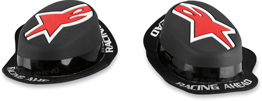 ALPINESTARS GP Rain Knee Sliders - Black/Red 6401013 - Howling Moto