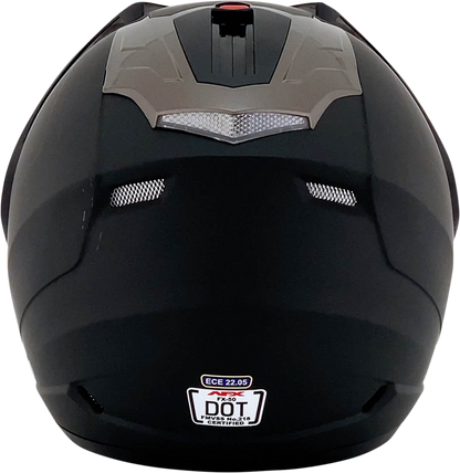 Bill's Exhausts AFX FX-50 helmet in matte black, 2XL size, with a sleek, smooth finish and aerodynamic design.