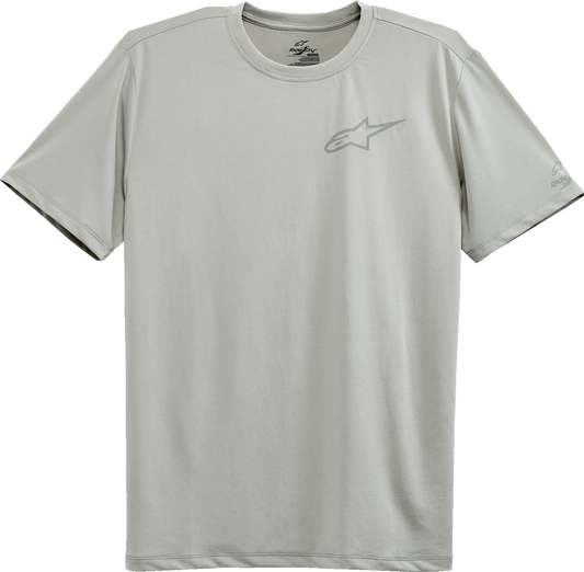 Alpinestars Pursue Performance T-Shirt in silver, XL size, featuring logo on front, casual fit, perfect for activewear or everyday use.