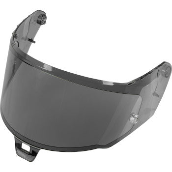 Alpinestars AFHS-01 motorcycle helmet shield in dark smoke, clear view of the tinted visor for motorcycle safety gear.