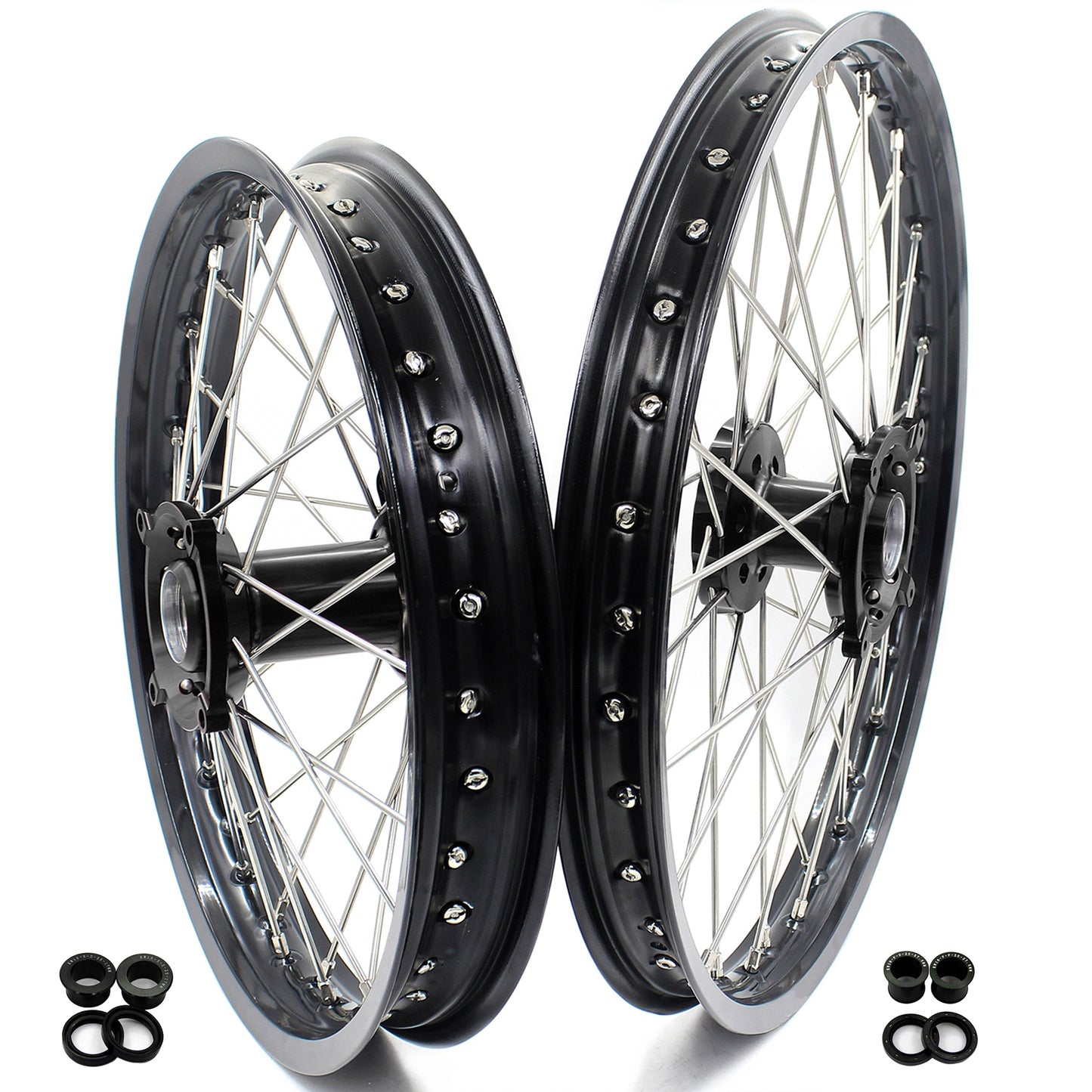 KKE 21 & 18 Enduro Wheels Rims for Husqvarna TE TC FE FC SMR TXC 2000-2013 - Howling Moto