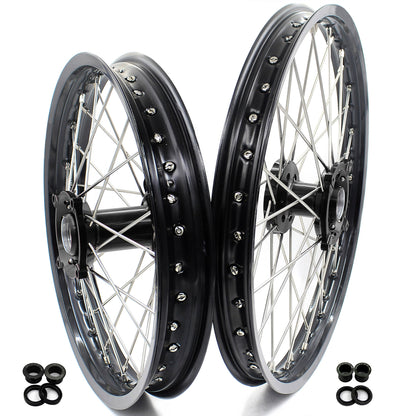 KKE 21 & 18 Enduro Wheels Rims for Husqvarna TE TC FE FC SMR TXC 2000-2013 - Howling Moto
