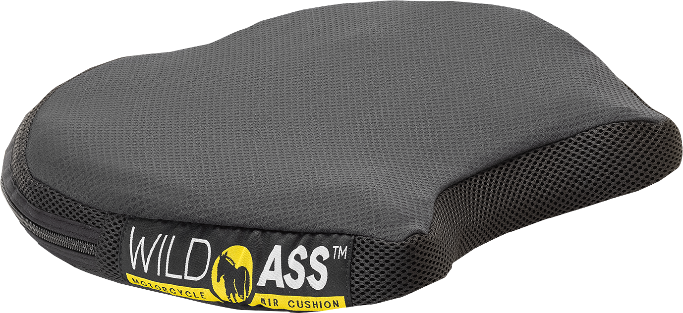 Black WILD ASS Cushion Air Seat Classic Smart engine component by Bill's Exhausts, featuring a sleek black design and detailed branding.
