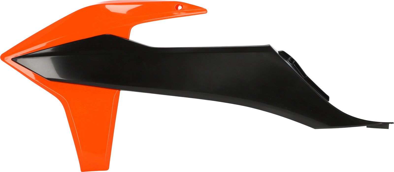 ACERBIS OEM Orange and Black radiator shrouds for 2016 models, designed for motorcycle body protection and style.