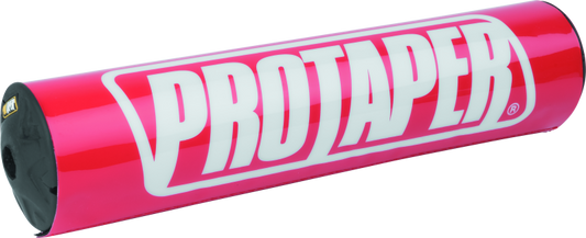 ProTaper 8-inch round bar pad in race red for powersports handlebars, designed for protection and style during riding.