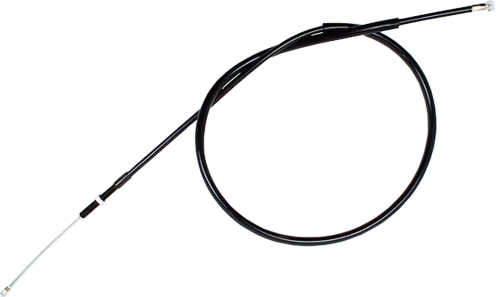 Black vinyl clutch cable by MOTION PRO, part number 02-0524, with coiled cable and metal fittings for motorcycle clutch system.