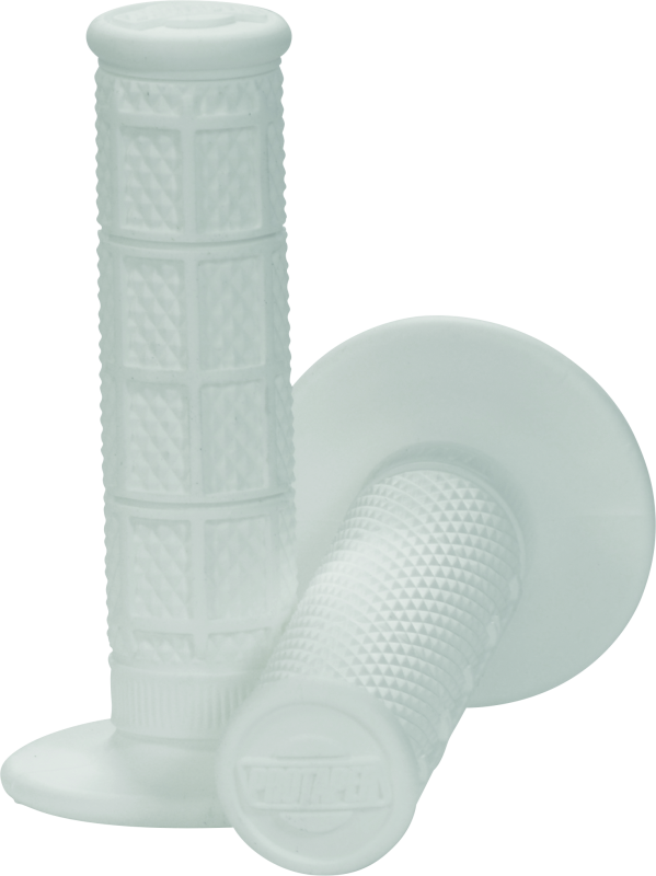 ProTaper, ProTaper 1/3 Waffle Grips - White for Powersports Motorcycles and ATV Handlebars