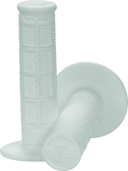 ProTaper, ProTaper 1/3 Waffle Grips - White for Powersports Motorcycles and ATV Handlebars