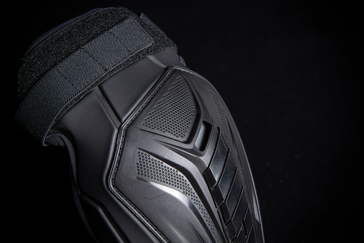 Black ICON Field Armor 3™ Elbow Pads in S/M size, designed for motorcycle protection and durable armor.