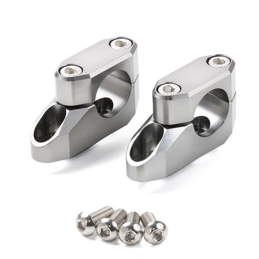 ZETA Zeta Bar Rise Kit Offset 1-1/8 for bicycle handlebar position, showing the handlebar riser and mounting hardware.