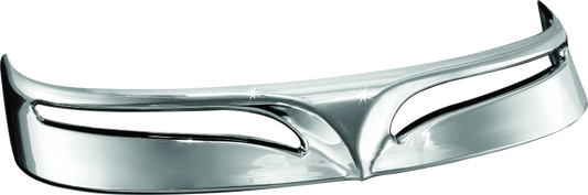 Chrome rear fender tip for Harley Davidson Fat Boy models, designed by Kuryakyn for FL Softails motorcycle customization.
