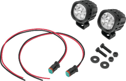 Kuryakyn Lodestar 750L Spot Beam Driving Lights for Powersports, high-output auxiliary lights with compact design and durable construction.