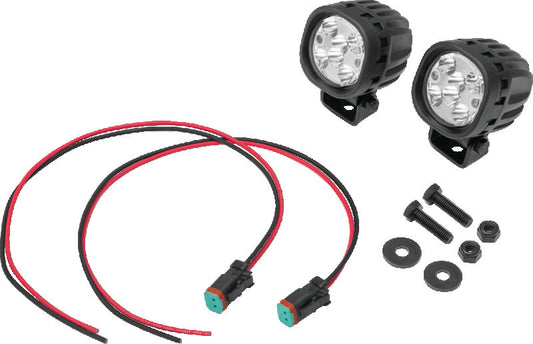 Kuryakyn Lodestar 750L Spot Beam Driving Lights for Powersports, high-output auxiliary lights with compact design and durable construction.