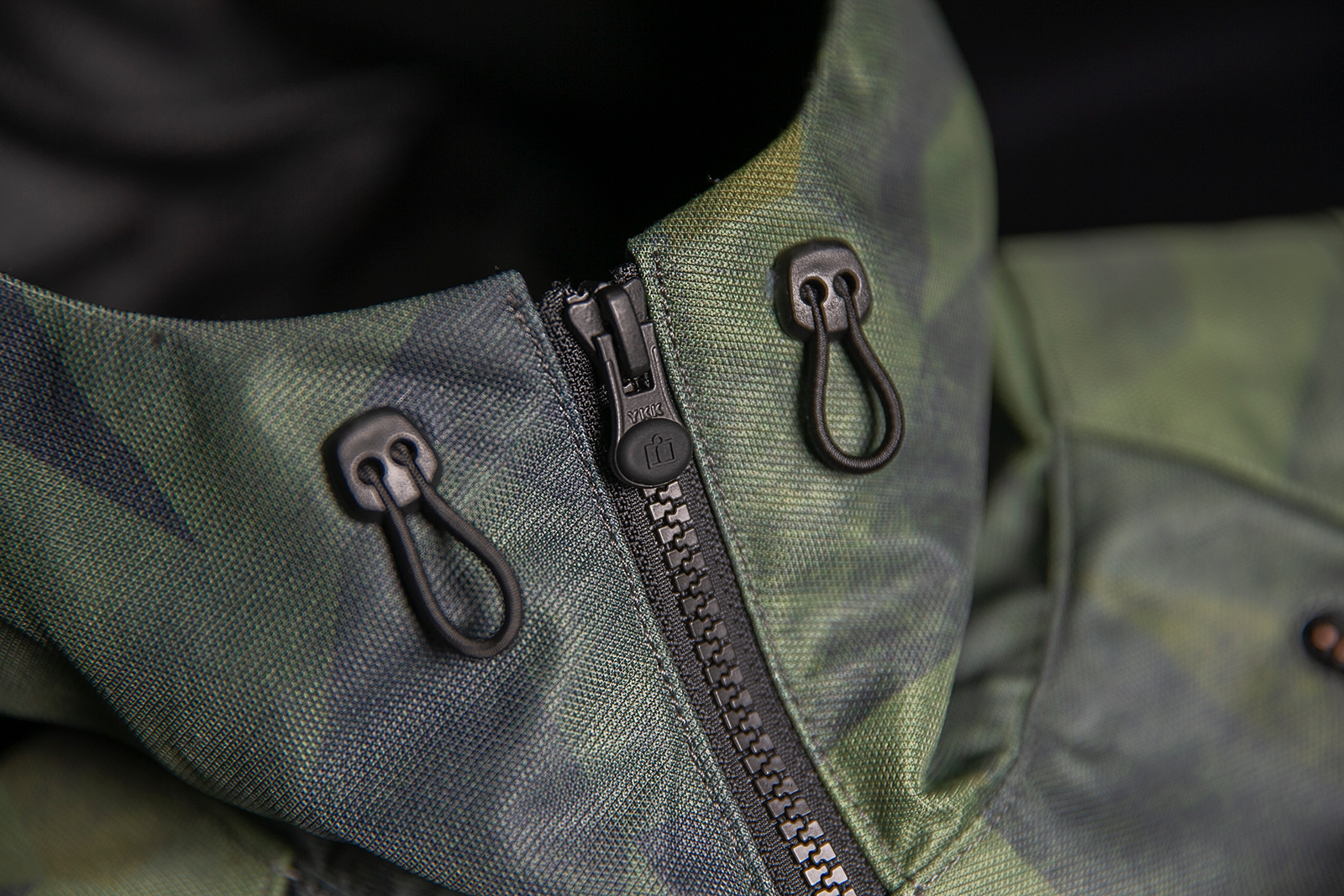 Bill's Exhausts ICON Airform Battlescar™ Jacket in green, small size, featuring a sleek design and durable fabric.