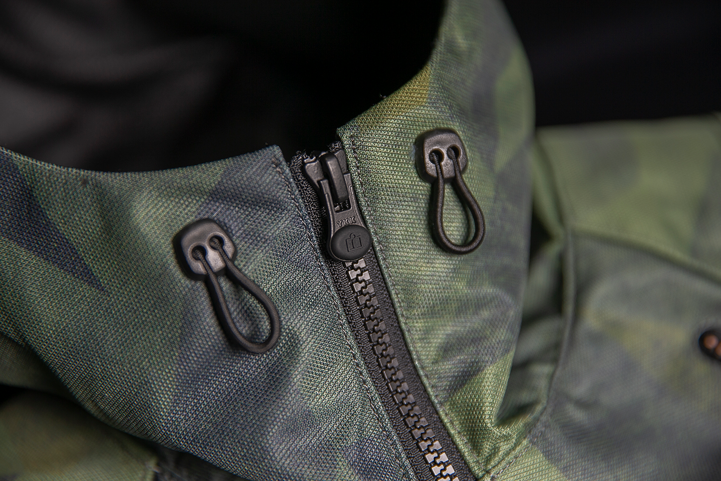 Bill's Exhausts ICON Airform Battlescar™ jacket in green, 2XL, with padded shoulders and zip-up front, casual motorcycle-inspired jacket.