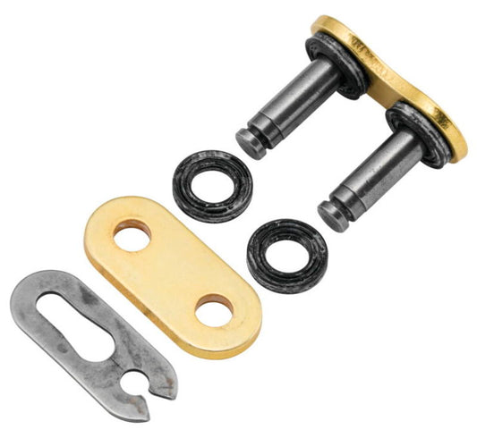 ProTaper Premium Gold Series X-Ring Chain 520XRC for off-road racing and motocross bikes, showing the gold chain links and branding.